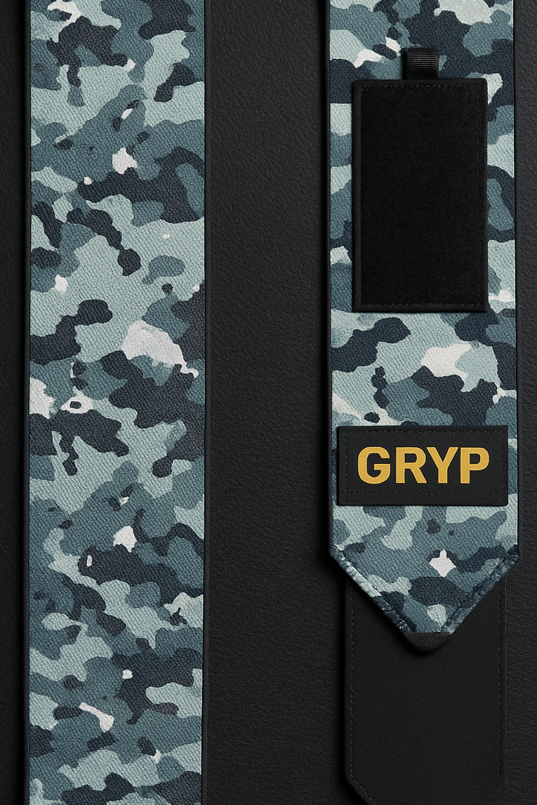 GRYP Wrist Wraps Camo - Estabilidad Máxima en Press y Peso Libre