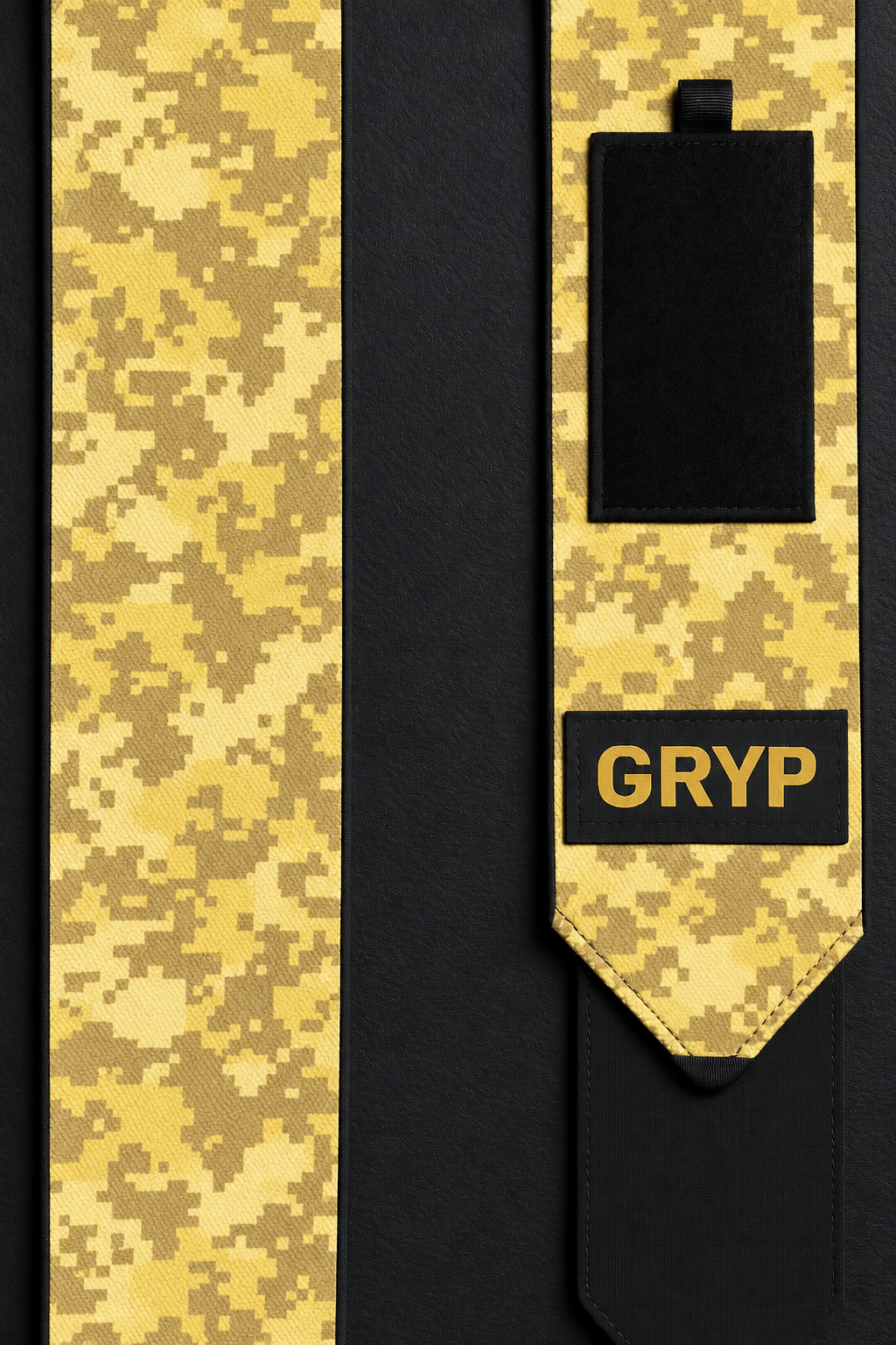 Muñequeras GRYP Camo Amarillo extendidas
